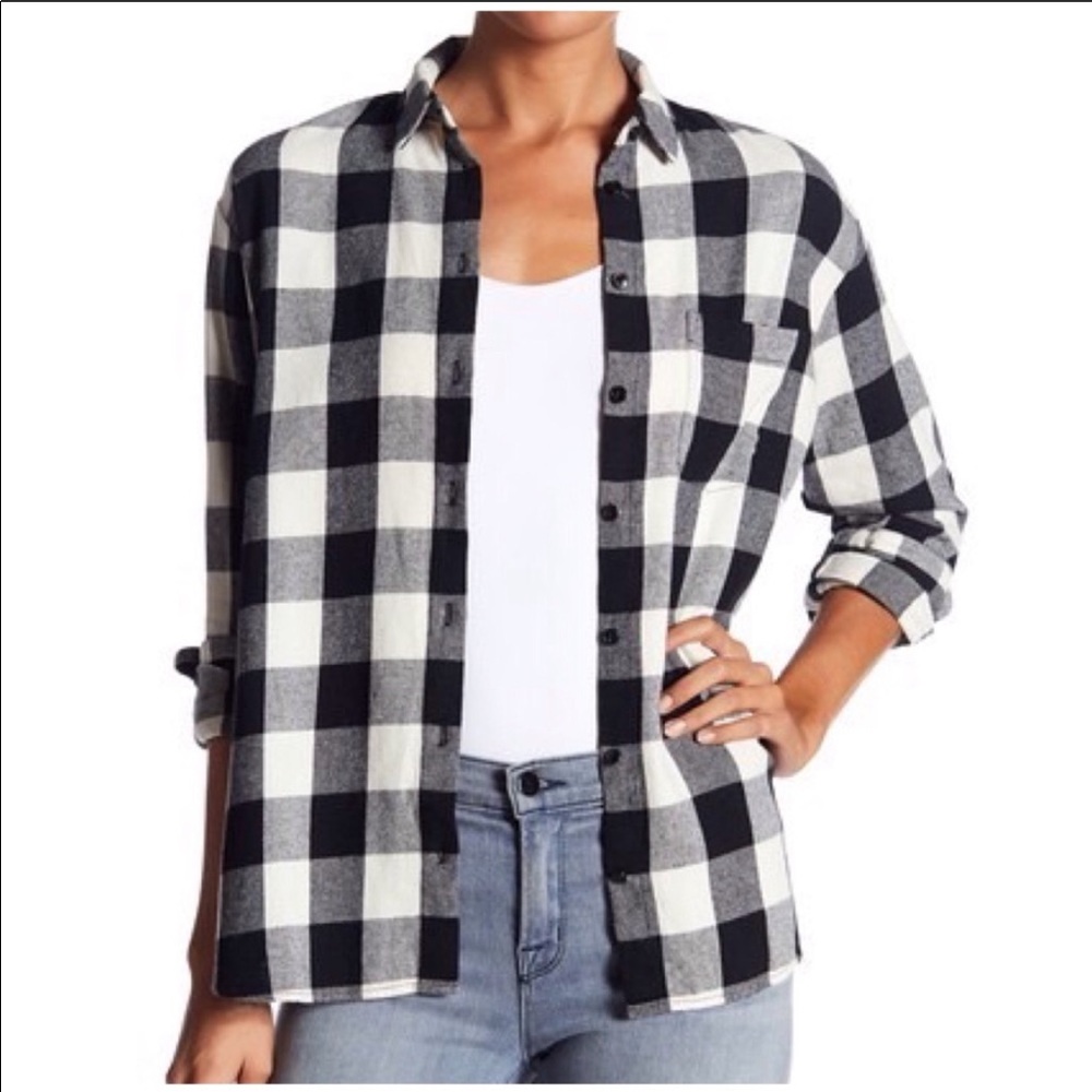 NWOT Madewell Shirt-Jacket in Buffalo Plaid